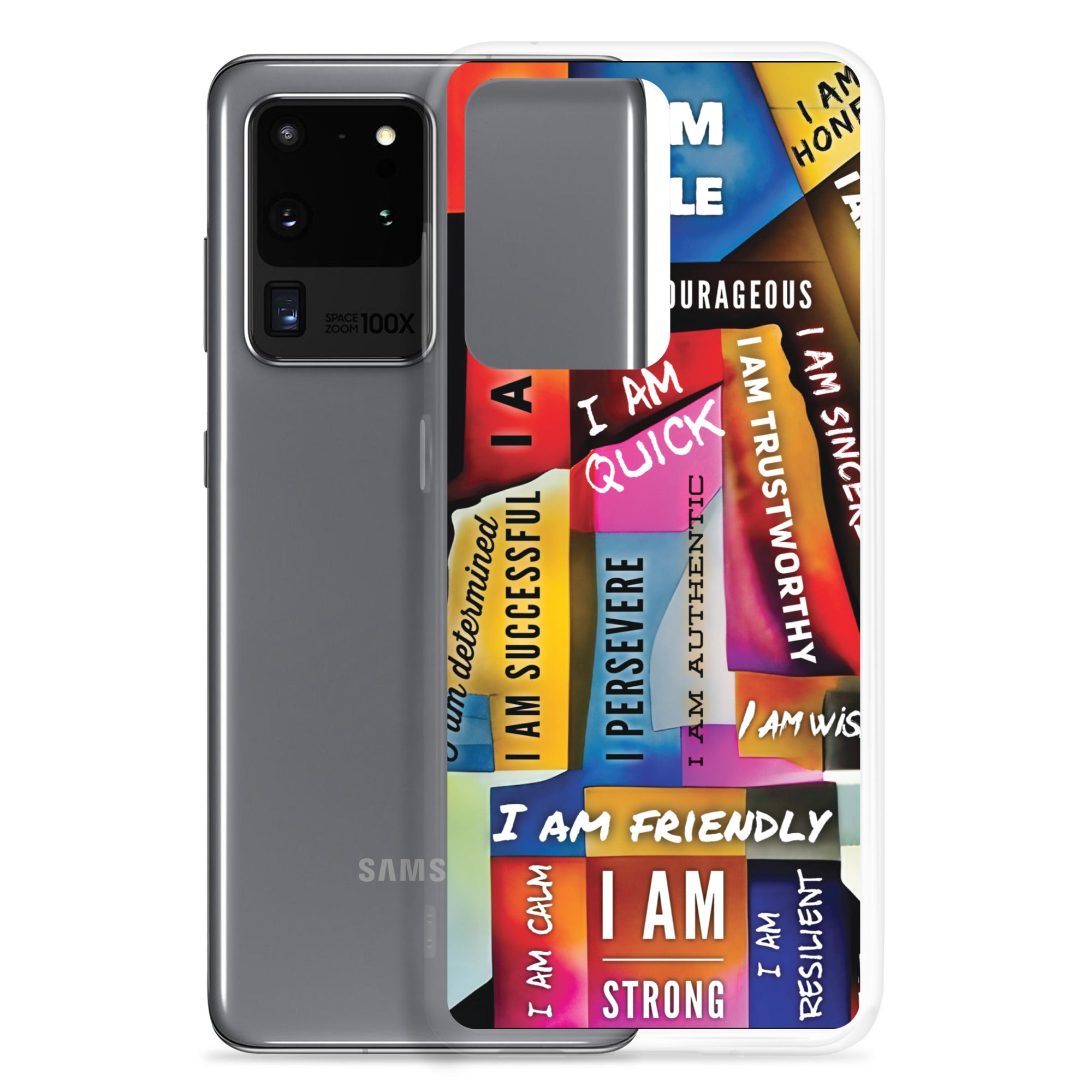 GloWell Designs - Clear Case for Samsung® - Affirmation Quote - I Am