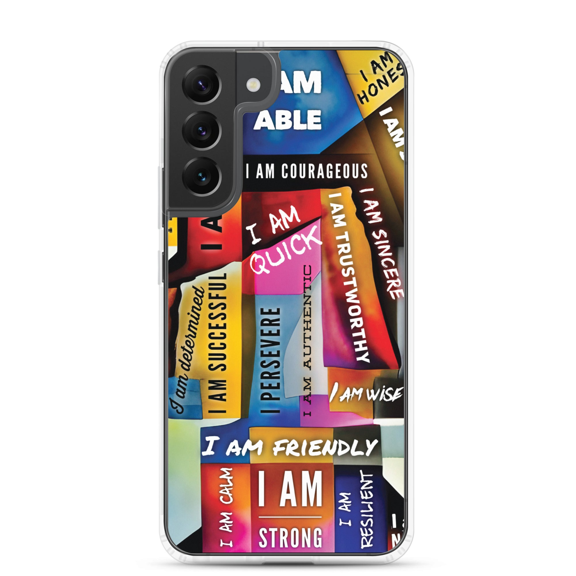 GloWell Designs - Clear Case for Samsung® - Affirmation Quote - I Am