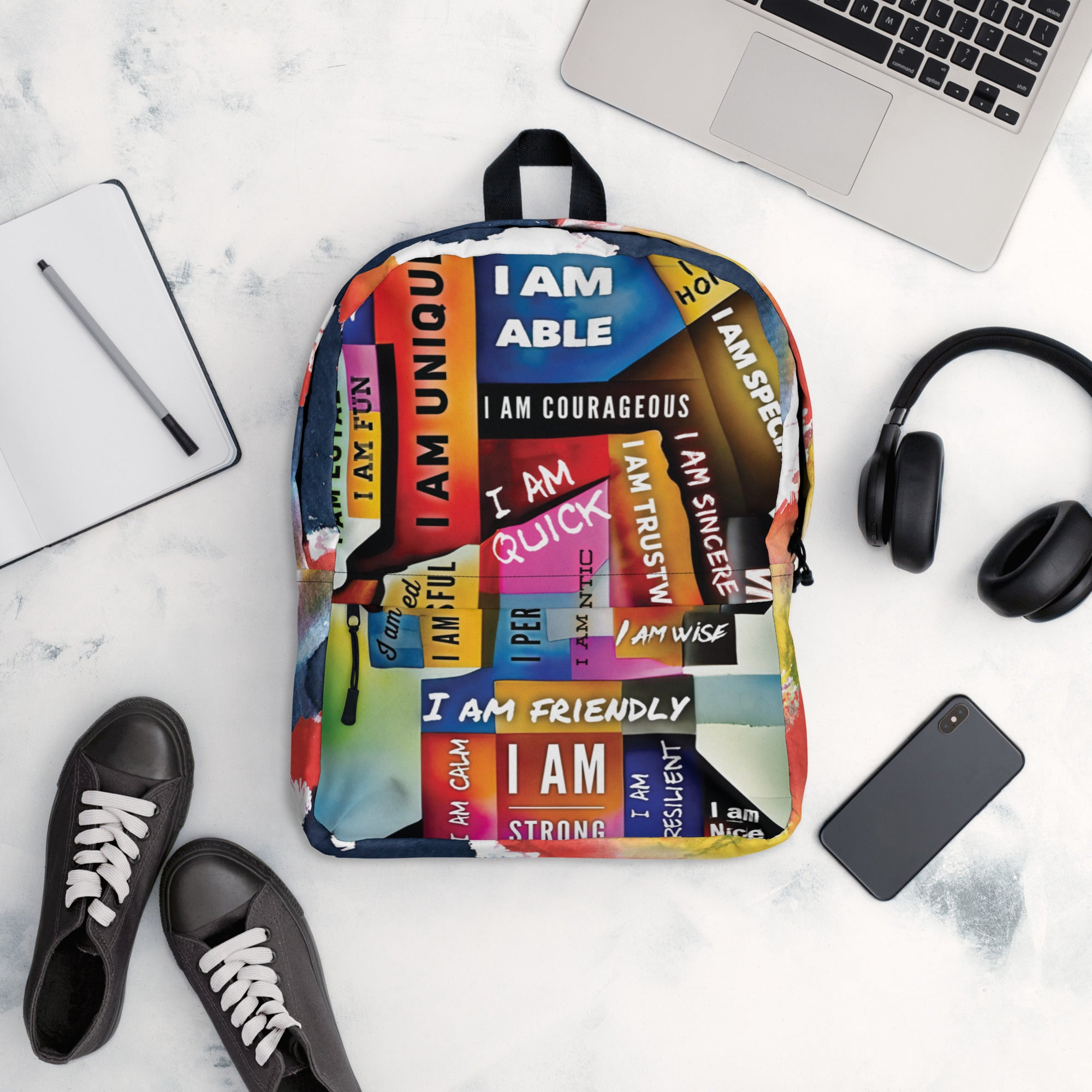 GloWell Designs - Backpack - Affirmation Quote - I Am