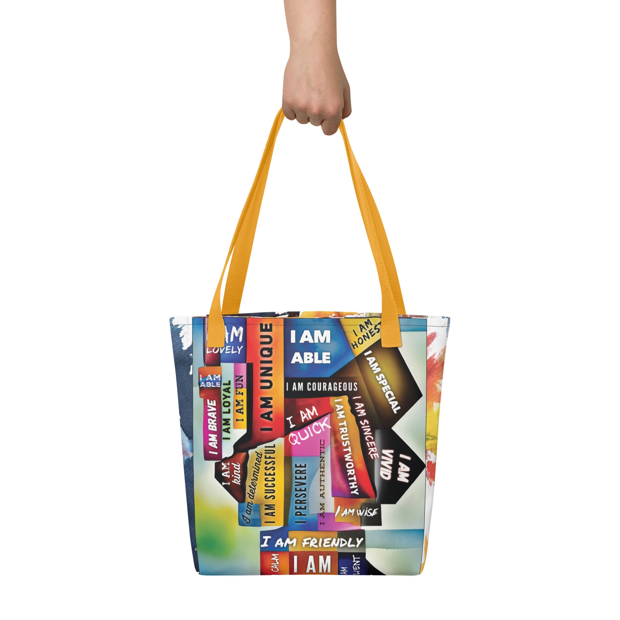 GloWell Designs - Tote Bag - Affirmation Quote - I Am
