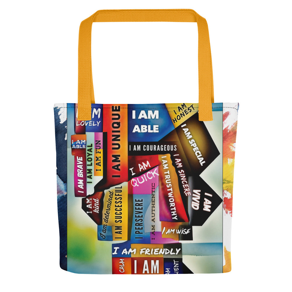 GloWell Designs - Tote Bag - Affirmation Quote - I Am
