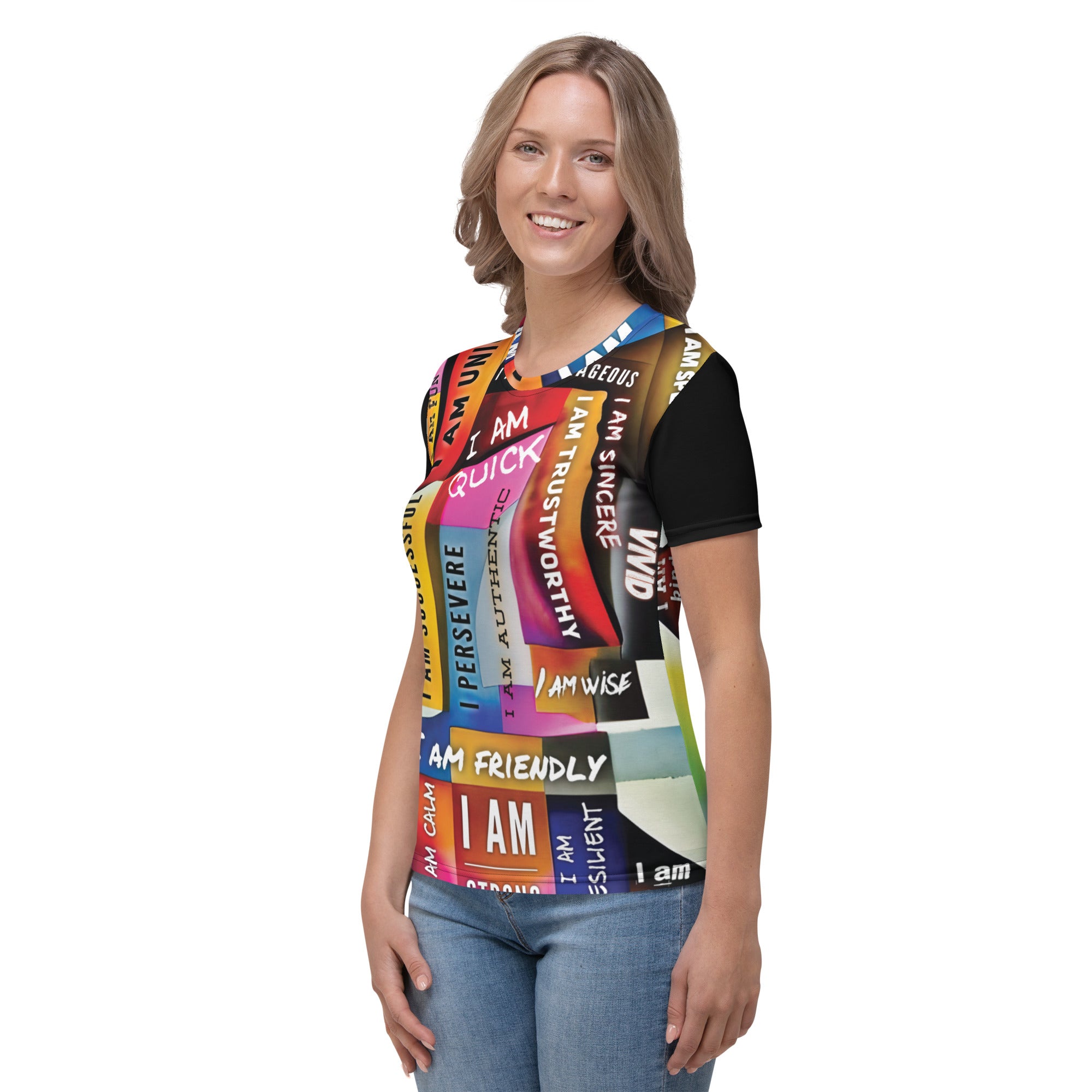 GloWell Designs - Women's T-shirt - Affirmation Quote - I Am - GloWell Designs