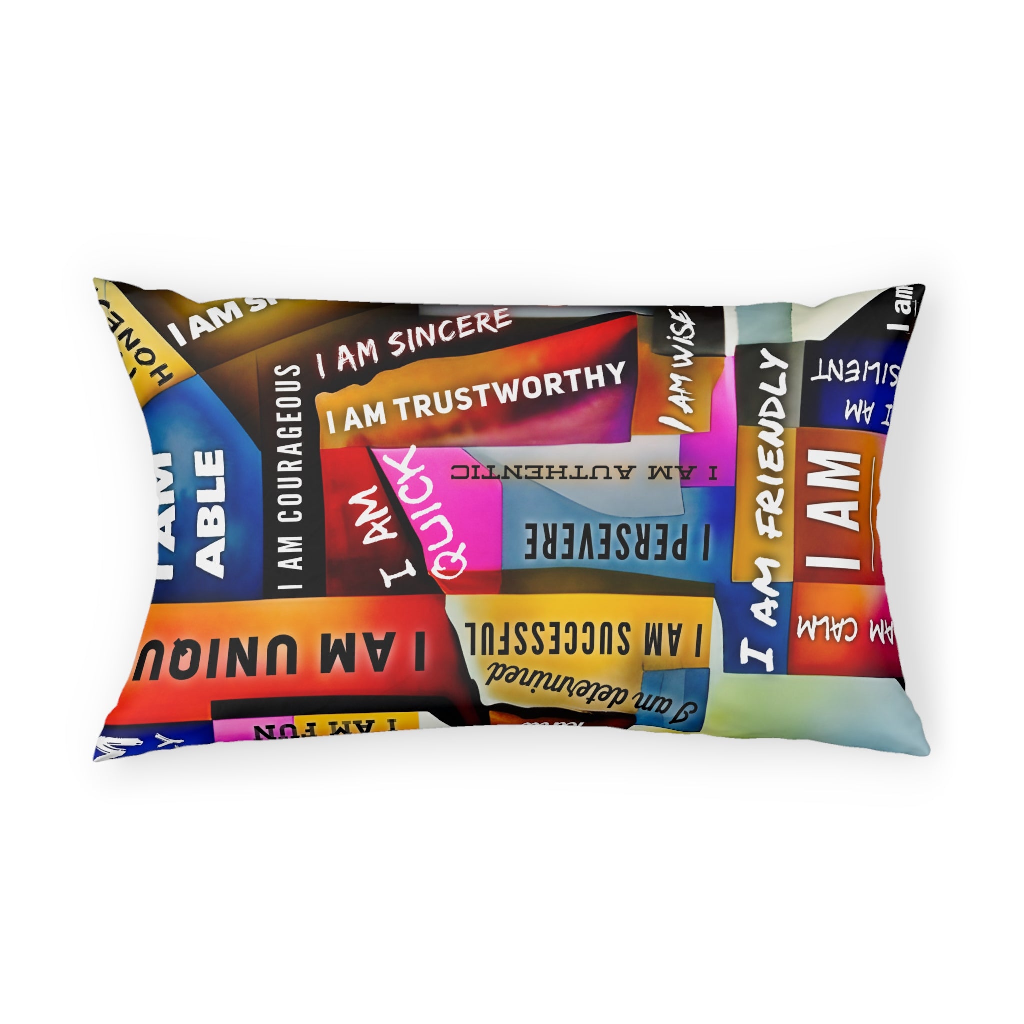 GloWell Designs - Pillow Sham - Affirmation Quote - I Am