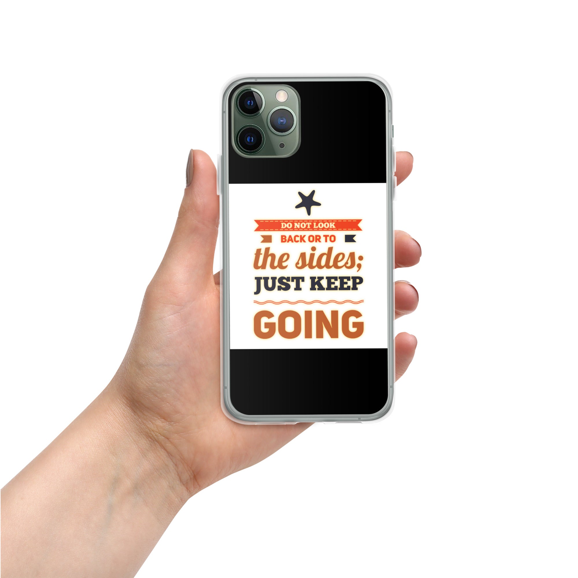 GloWell Designs - iPhone Case - Motivational Quote - Just Keep Going - GloWell Designs