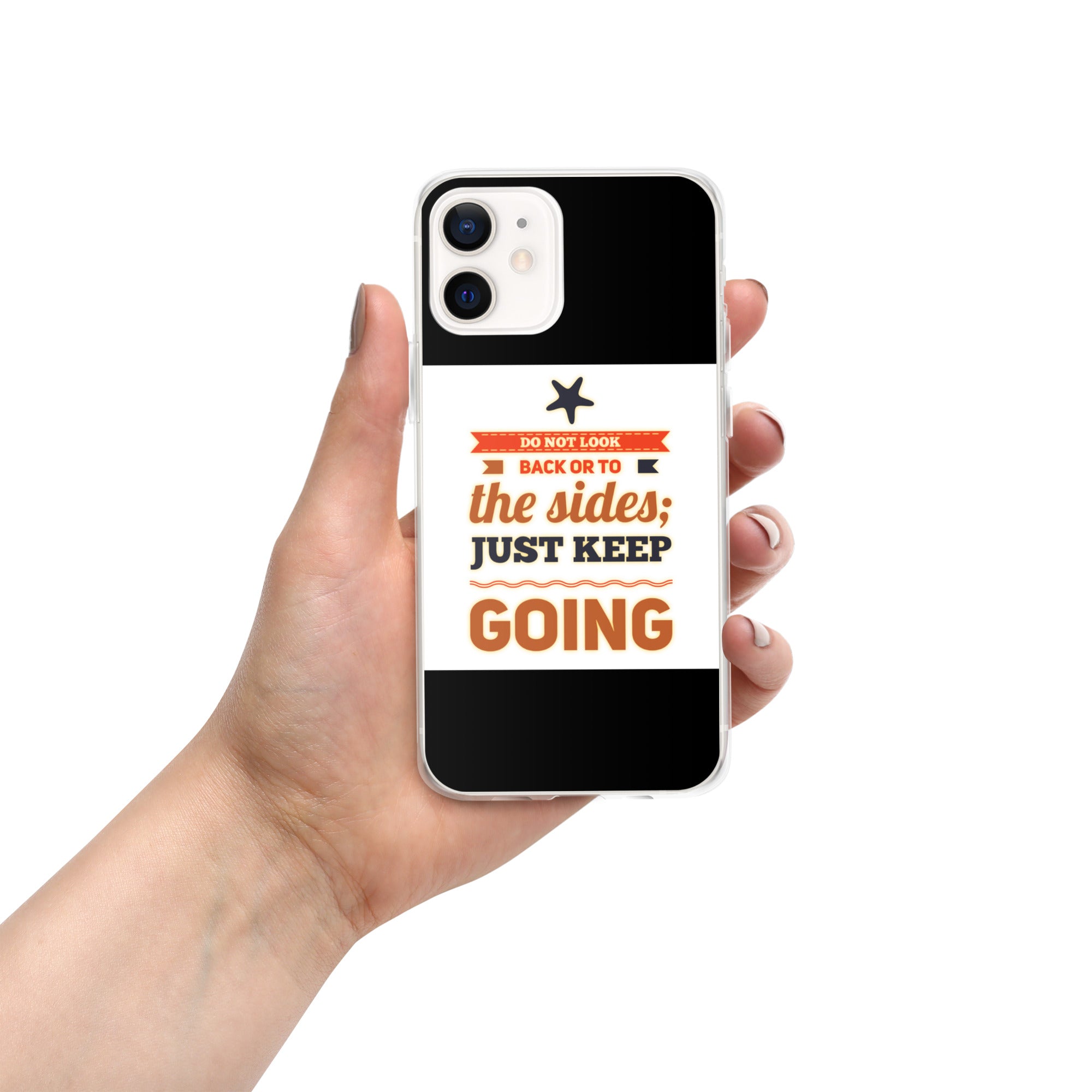 GloWell Designs - iPhone Case - Motivational Quote - Just Keep Going - GloWell Designs