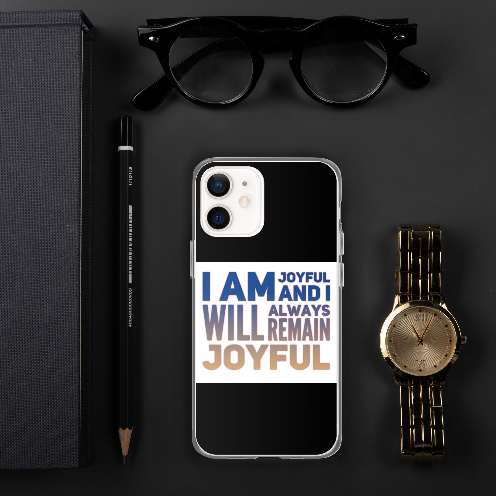 GloWell Designs - iPhone Case - Affirmation Quote - I Am Joyful - GloWell Designs