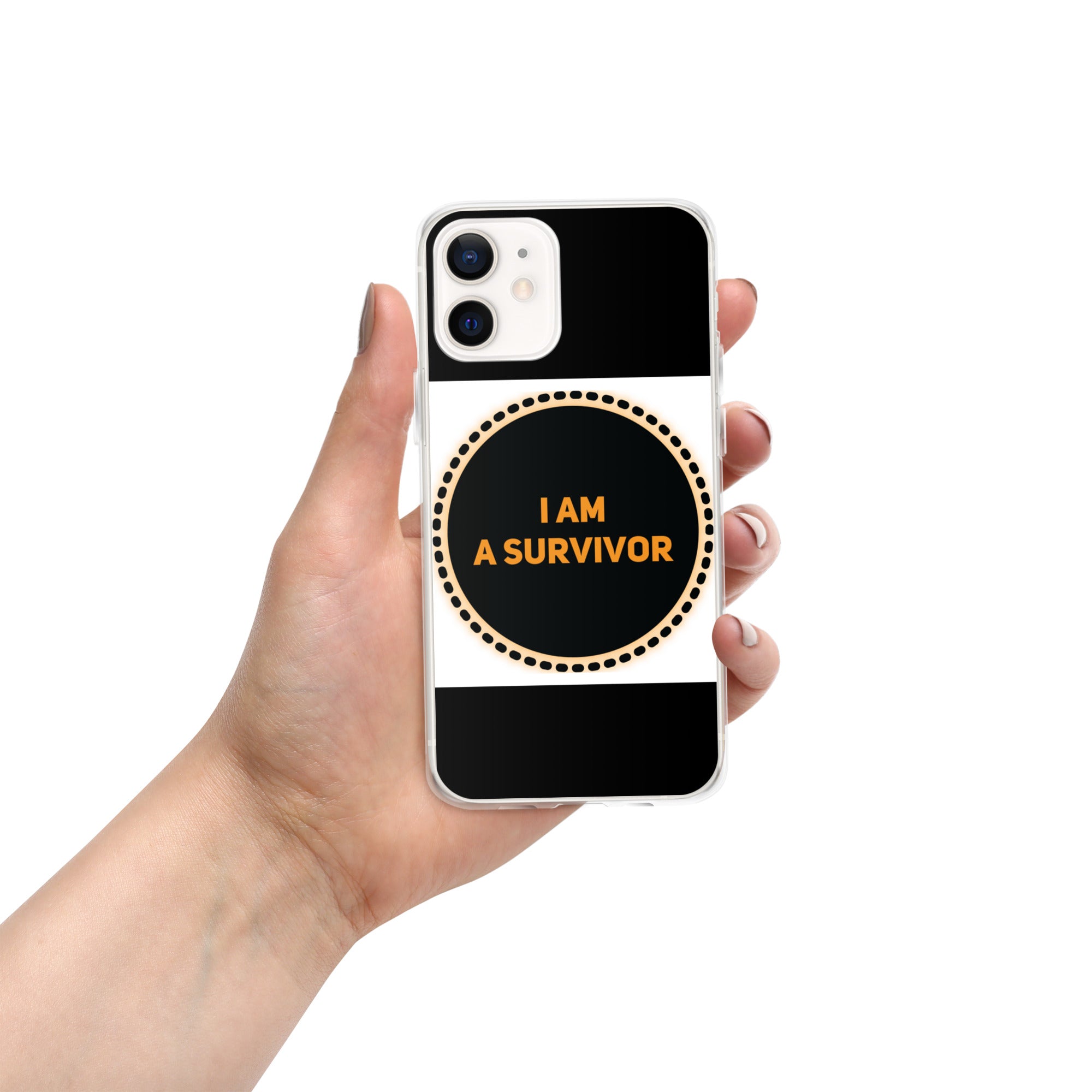GloWell Designs - iPhone Case - Affirmation Quote - I Am a Survivor - GloWell Designs