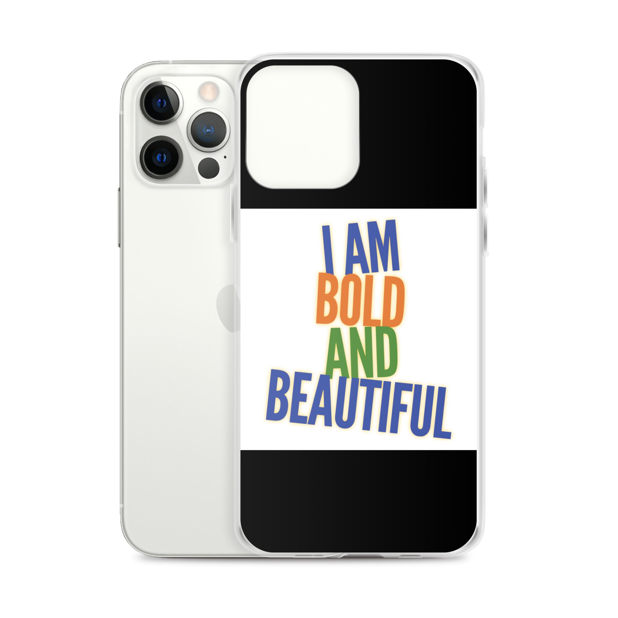 GloWell Designs - iPhone Case - Affirmation Quote - I Am Bold and Beautiful - GloWell Designs