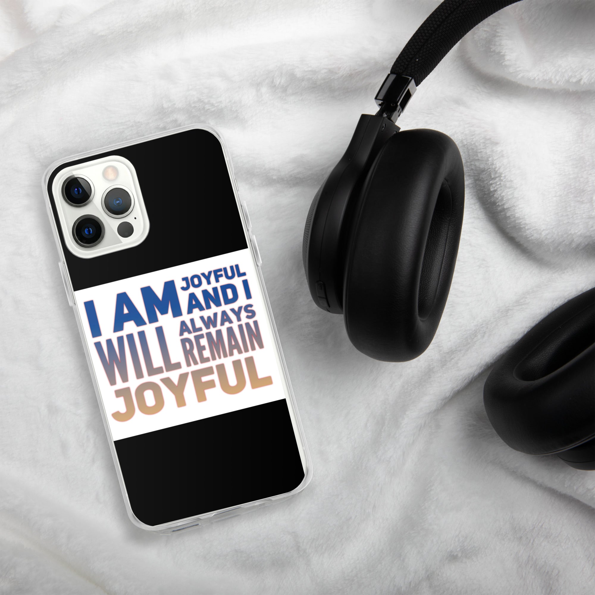 GloWell Designs - iPhone Case - Affirmation Quote - I Am Joyful - GloWell Designs