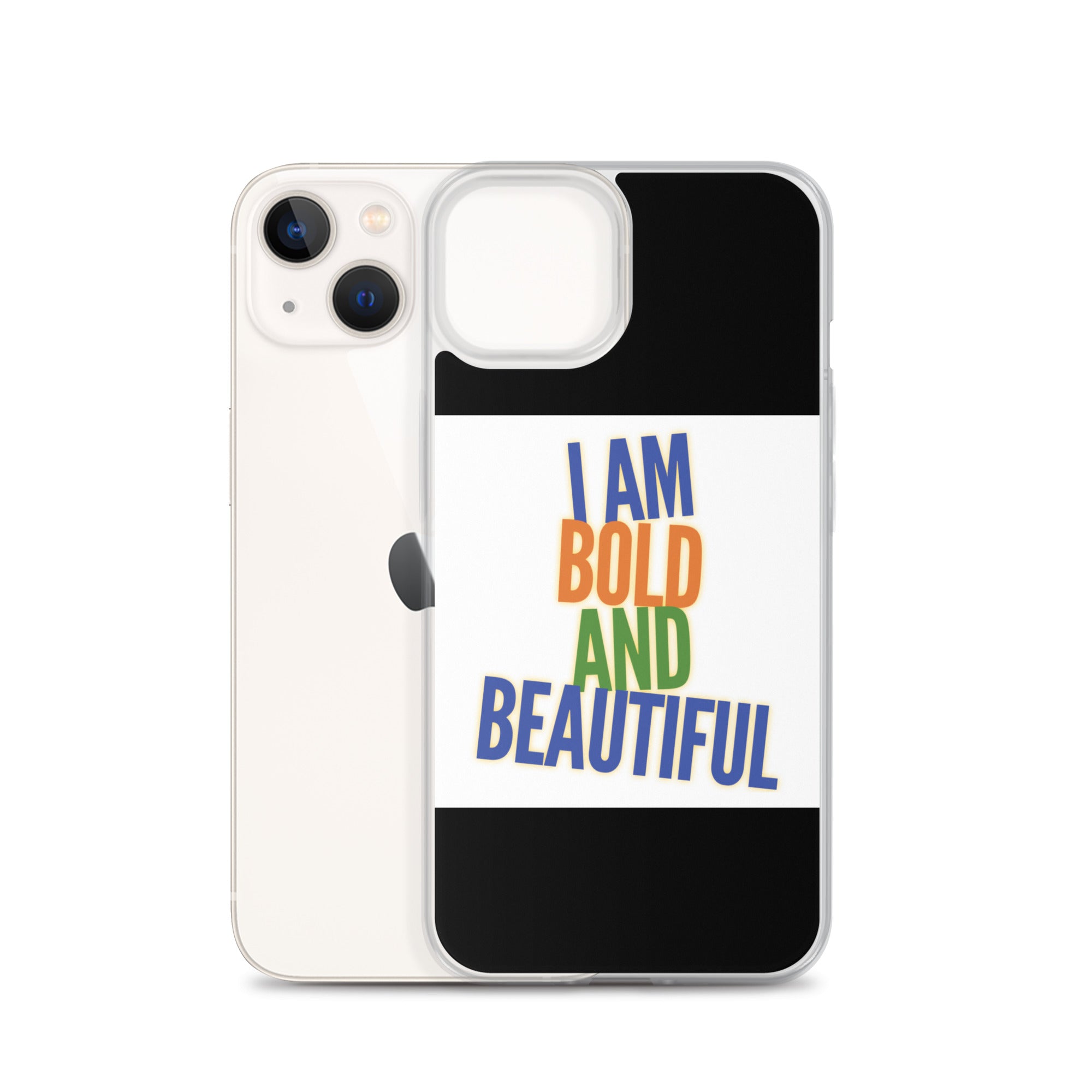 GloWell Designs - iPhone Case - Affirmation Quote - I Am Bold and Beautiful - GloWell Designs