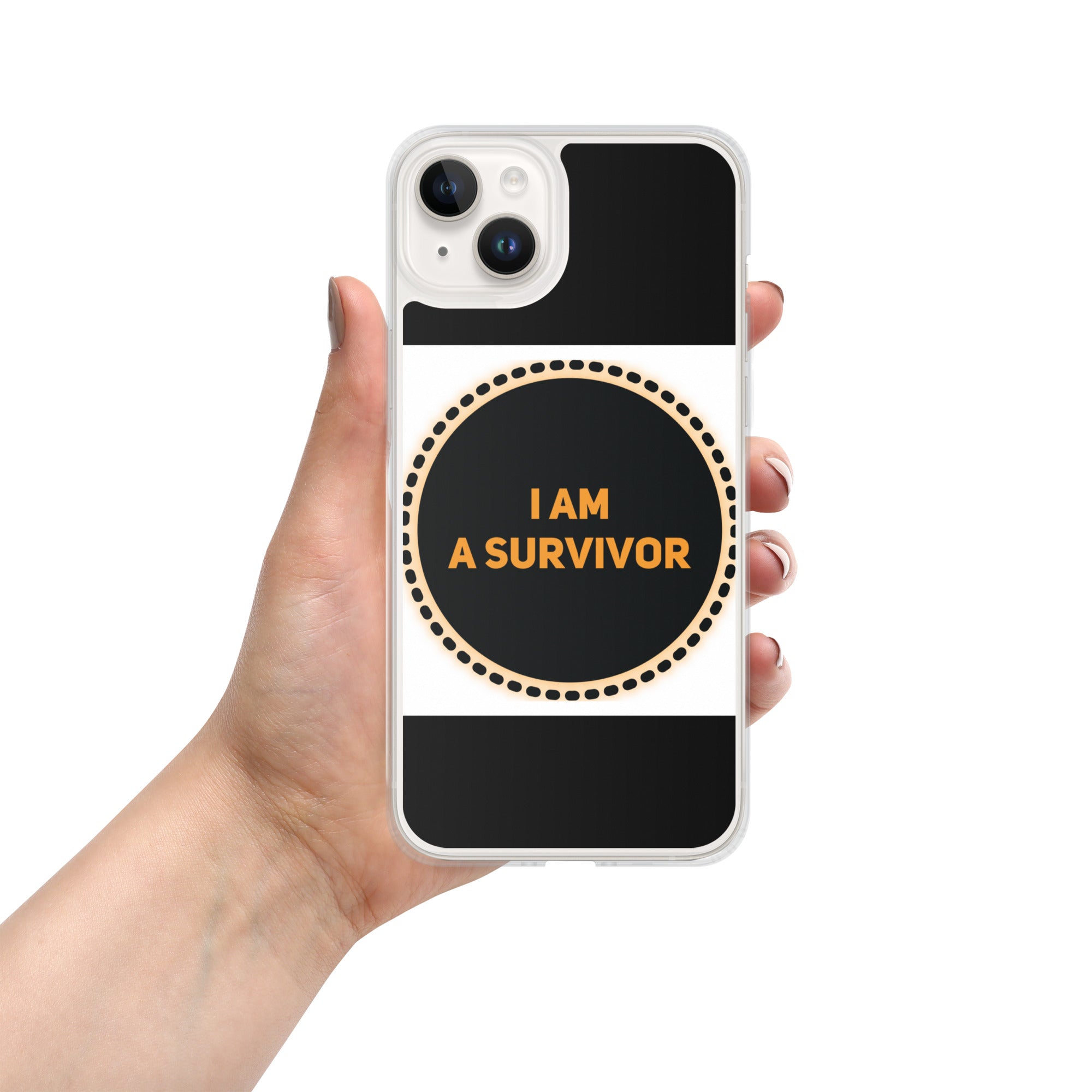 GloWell Designs - iPhone Case - Affirmation Quote - I Am a Survivor - GloWell Designs