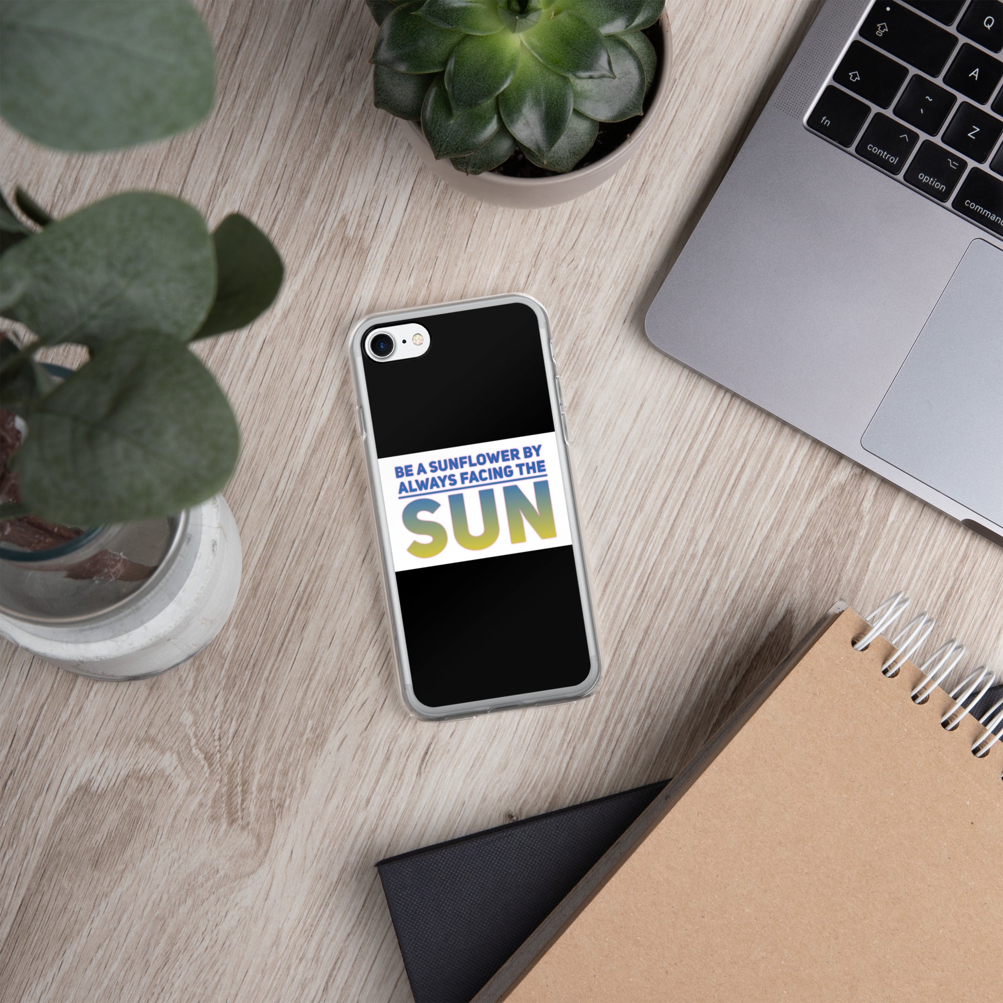 GloWell Designs - iPhone Case - Motivational Quote - Be a Sunflower - GloWell Designs