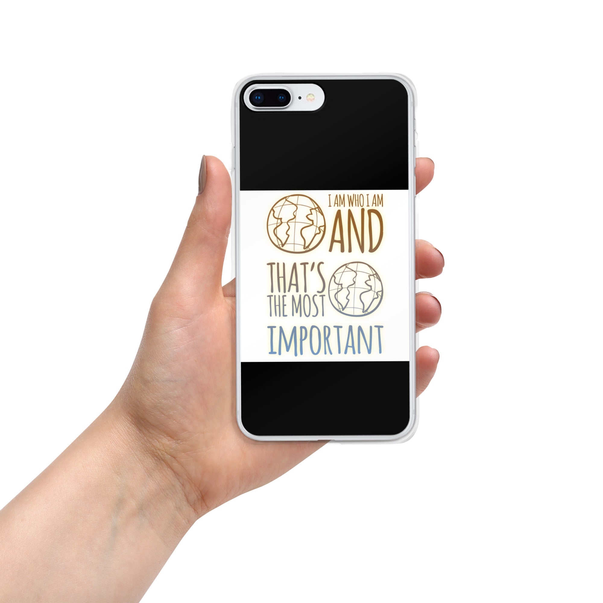 GloWell Designs - iPhone Case - Affirmation Quote - I Am Who I Am - GloWell Designs