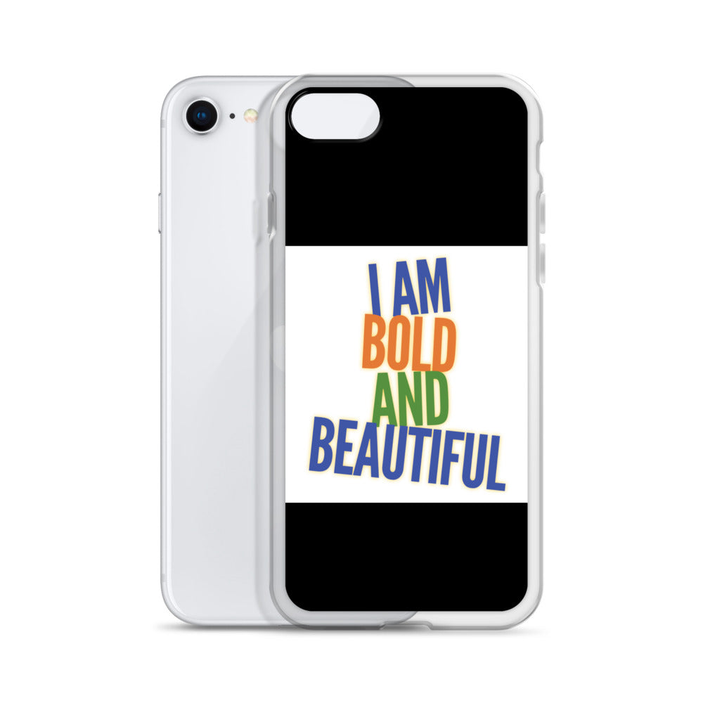 GloWell Designs - iPhone Case - Affirmation Quote - I Am Bold and Beautiful - GloWell Designs