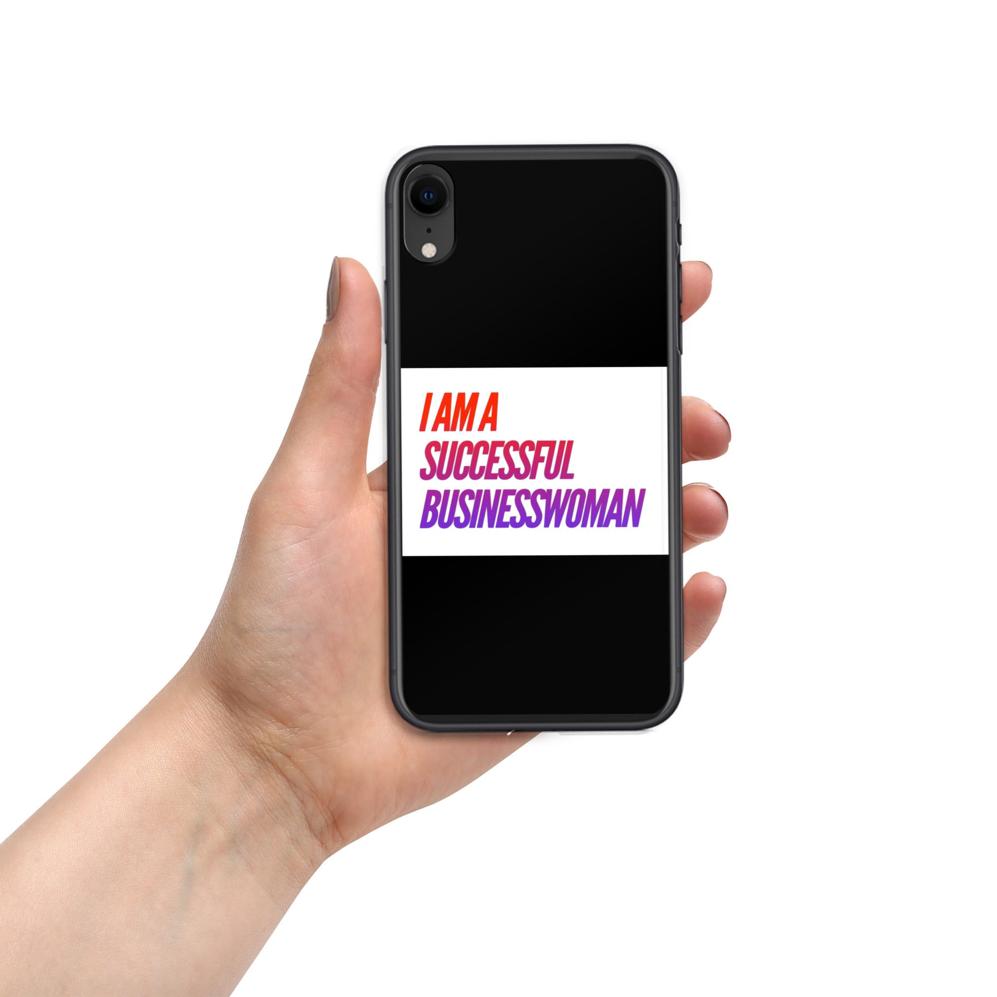 GloWell Designs - iPhone Case - Affirmation Quote - I Am A Successful Businesswoman - GloWell Designs