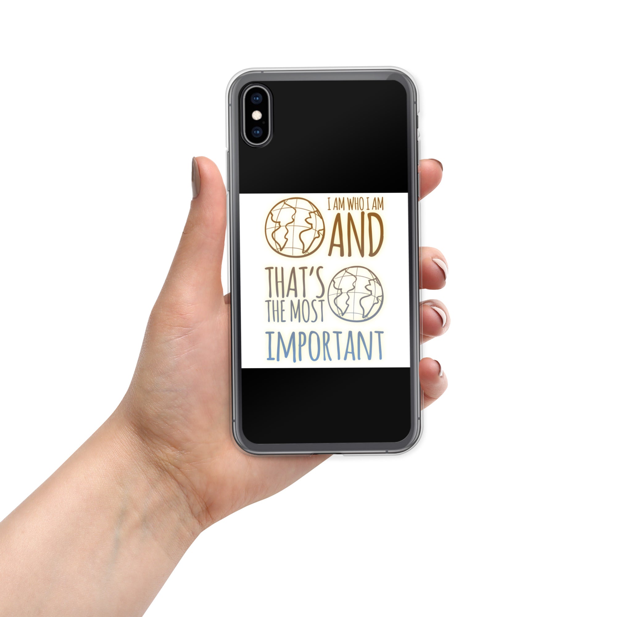 GloWell Designs - iPhone Case - Affirmation Quote - I Am Who I Am - GloWell Designs