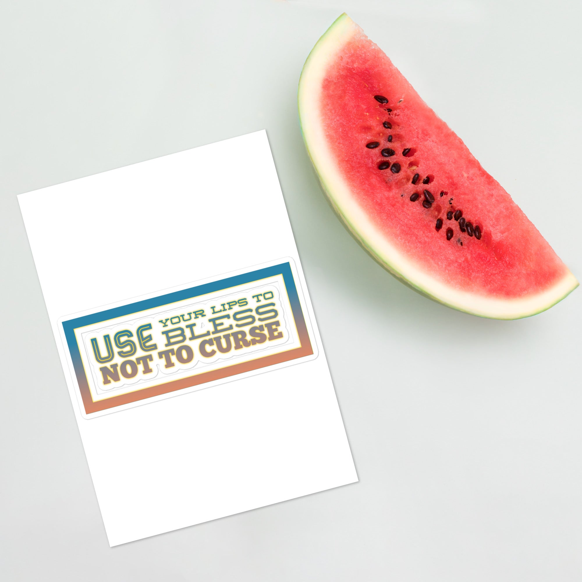 GloWell Designs - Sticker Sheet - Motivational Quote - Bless - GloWell Designs