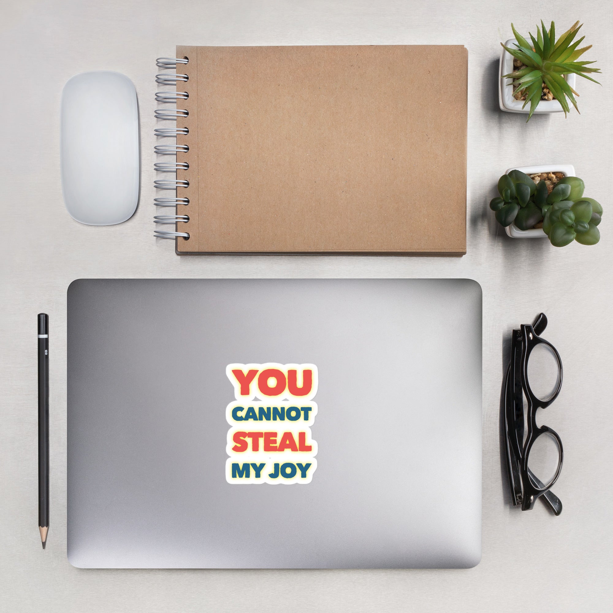 GloWell Designs - Bubble-Free Stickers - Affirmation Quote - You Cannot Steal My Joy - GloWell Designs