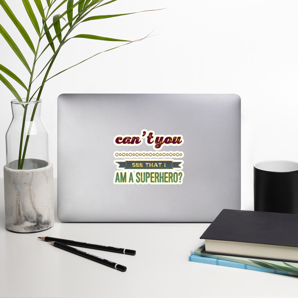 GloWell Designs - Bubble-Free Stickers - Affirmation Quote - I Am a Superhero - GloWell Designs