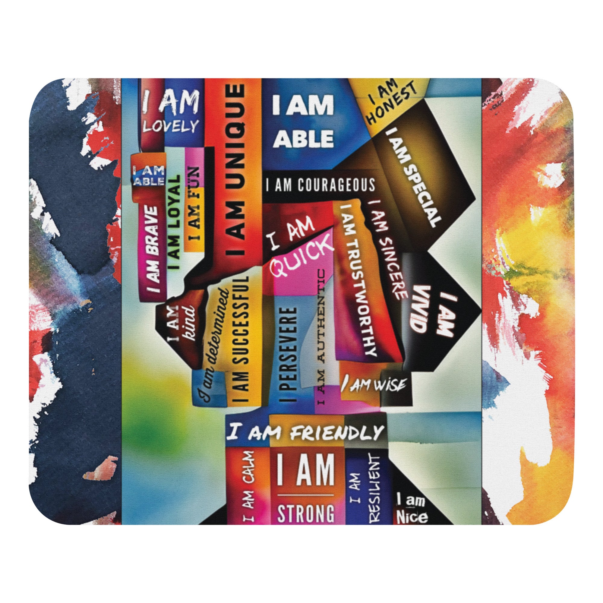 GloWell Designs - Mouse Pad - Affirmation Quote - I Am - GloWell Designs