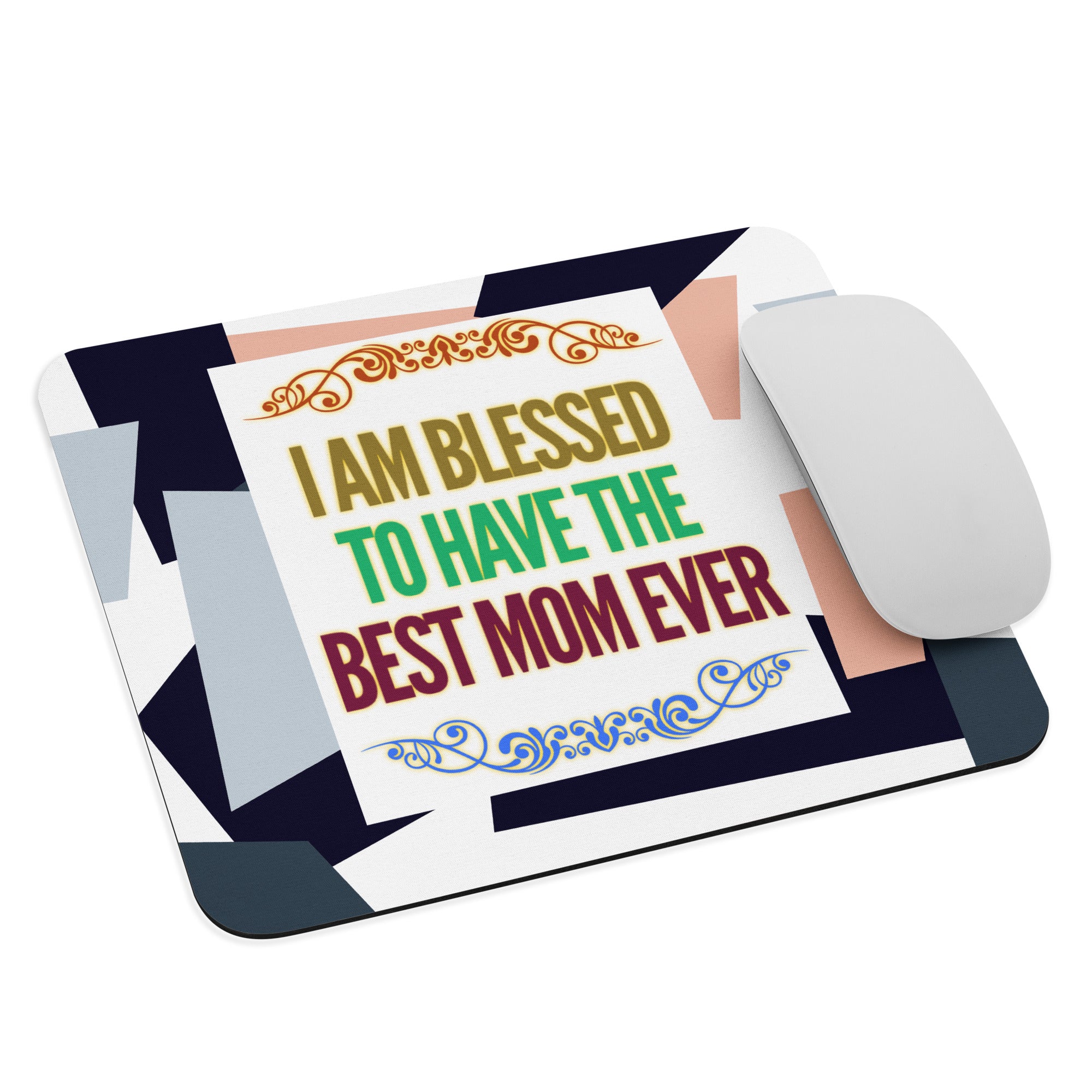 GloWell Designs - Mouse Pad - Affirmation Quote - Gift - Best Mom Ever - GloWell Designs