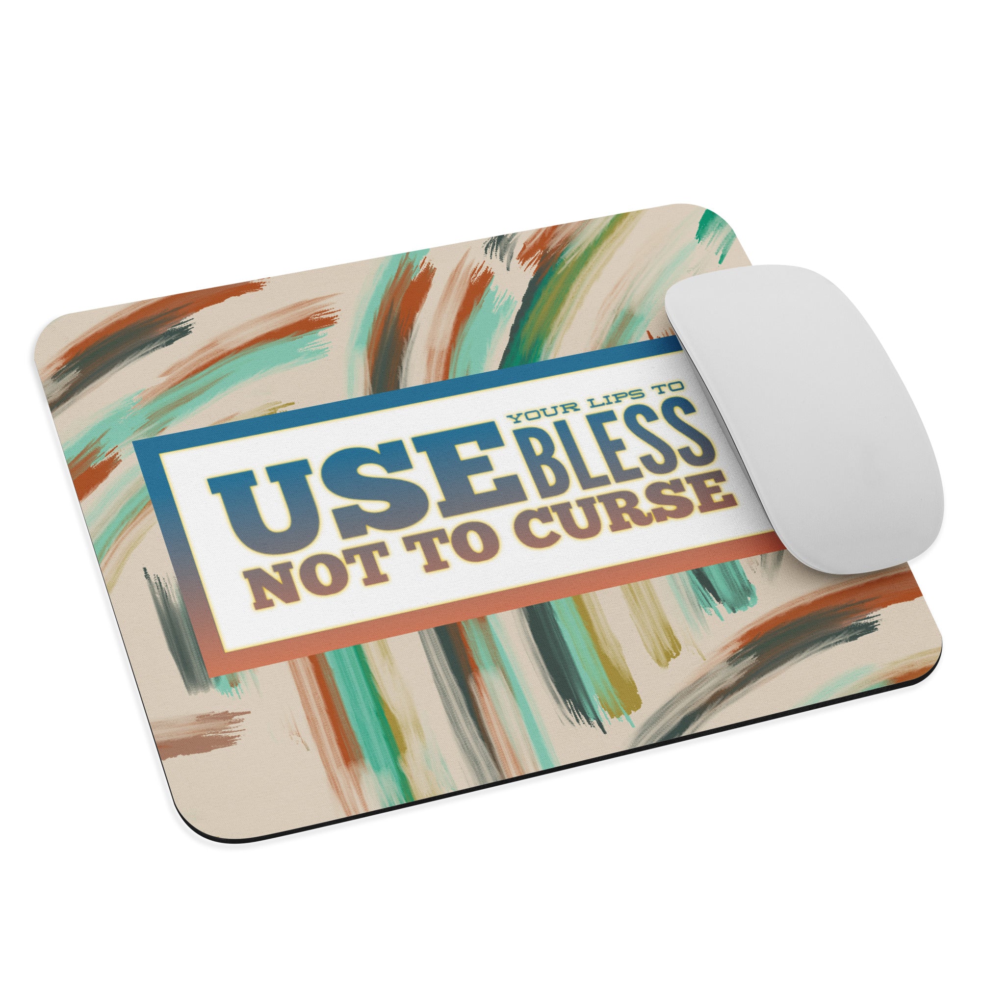 GloWell Designs - Mouse Pad - Motivational Quote - Bless - GloWell Designs