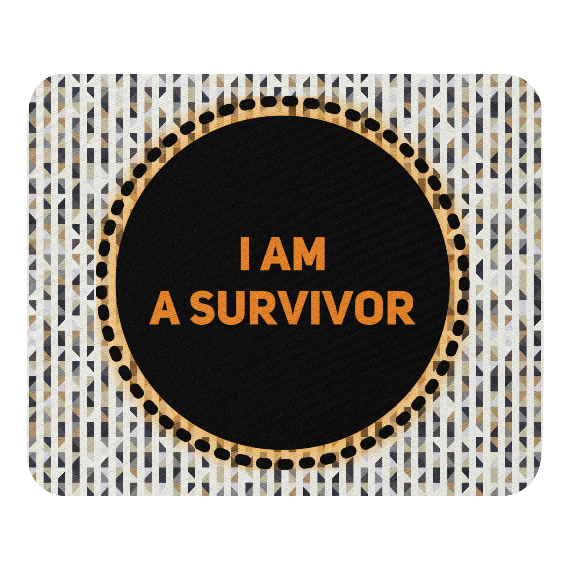 GloWell Designs - Mouse Pad - Affirmation Quote - I Am a Survivor - GloWell Designs