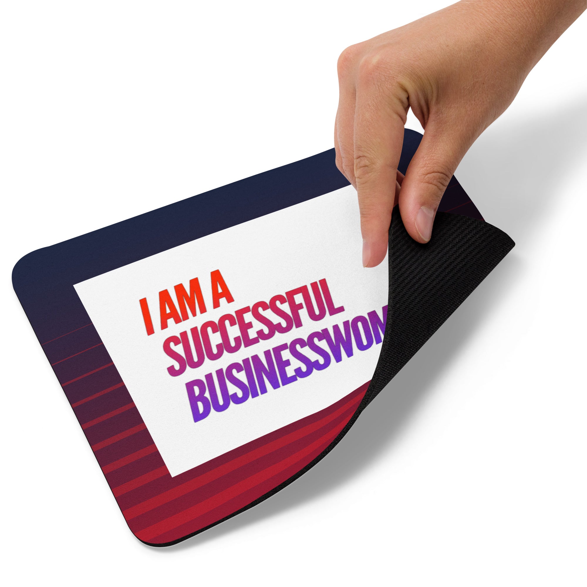 GloWell Designs - Mouse Pad - Affirmation Quote - I Am a Successful Businesswoman - GloWell Designs