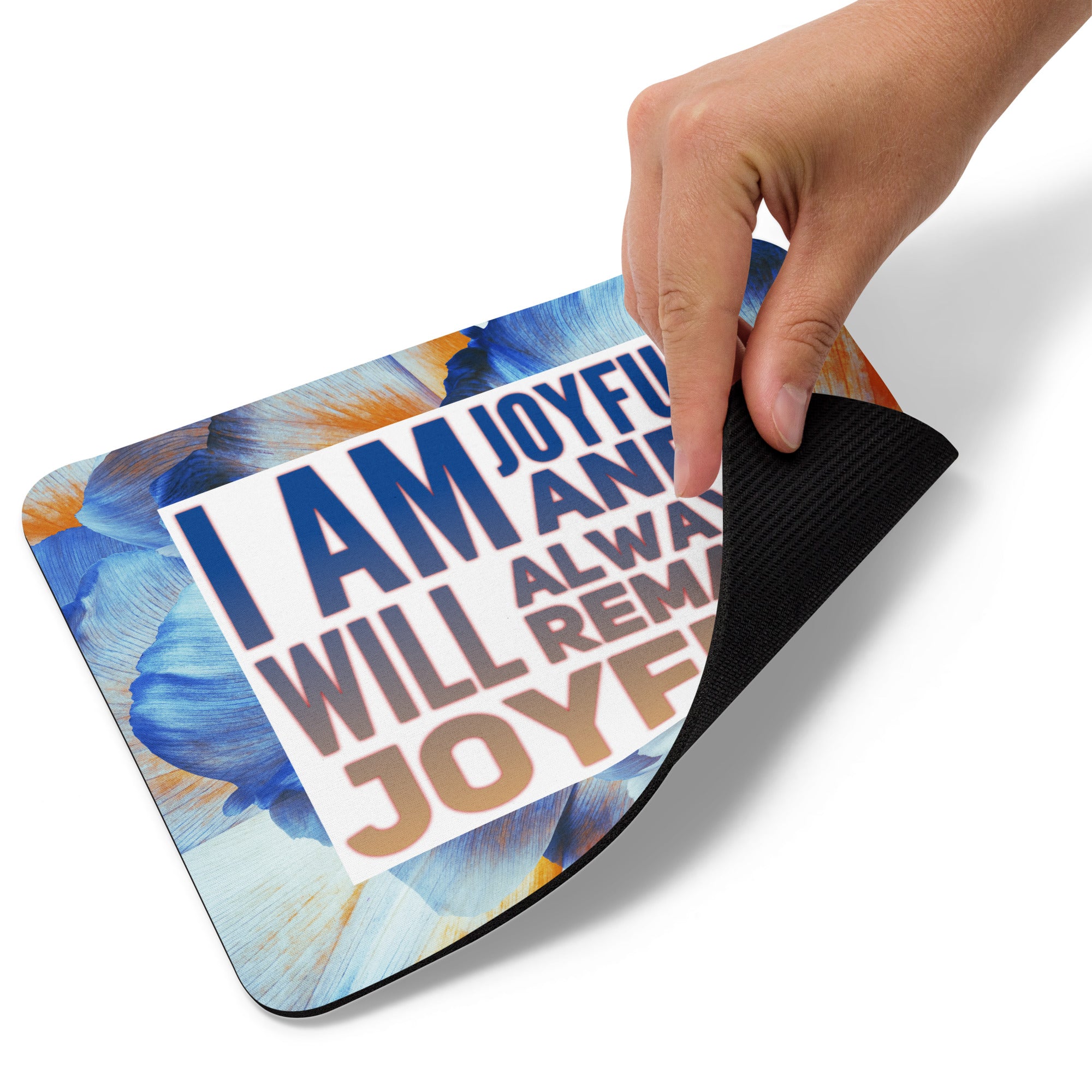 GloWell Designs - Mouse Pad - Affirmation Quote - I Am Joyful - GloWell Designs
