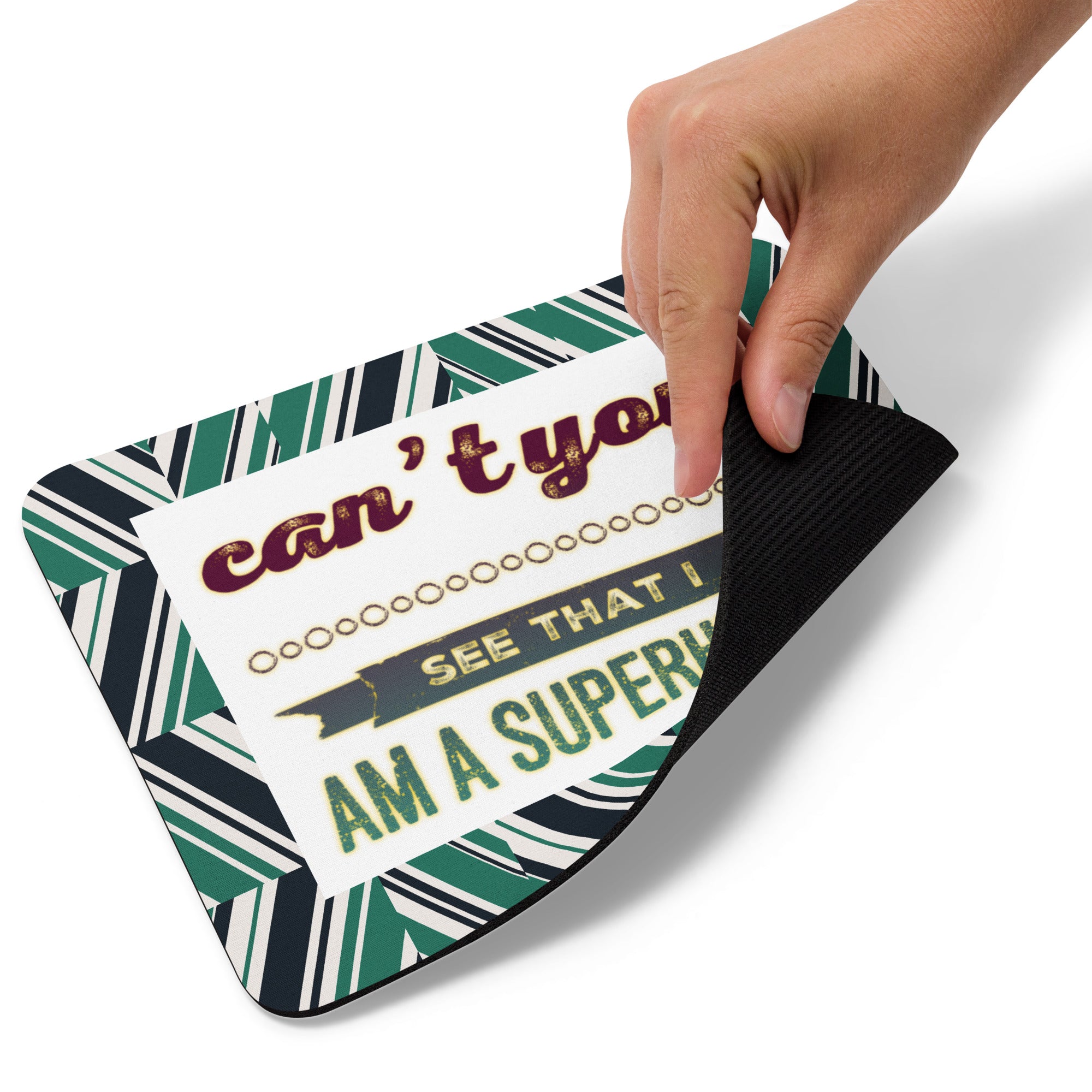 GloWell Designs - Mouse Pad - Affirmation Quote - I Am a Superhero - GloWell Designs