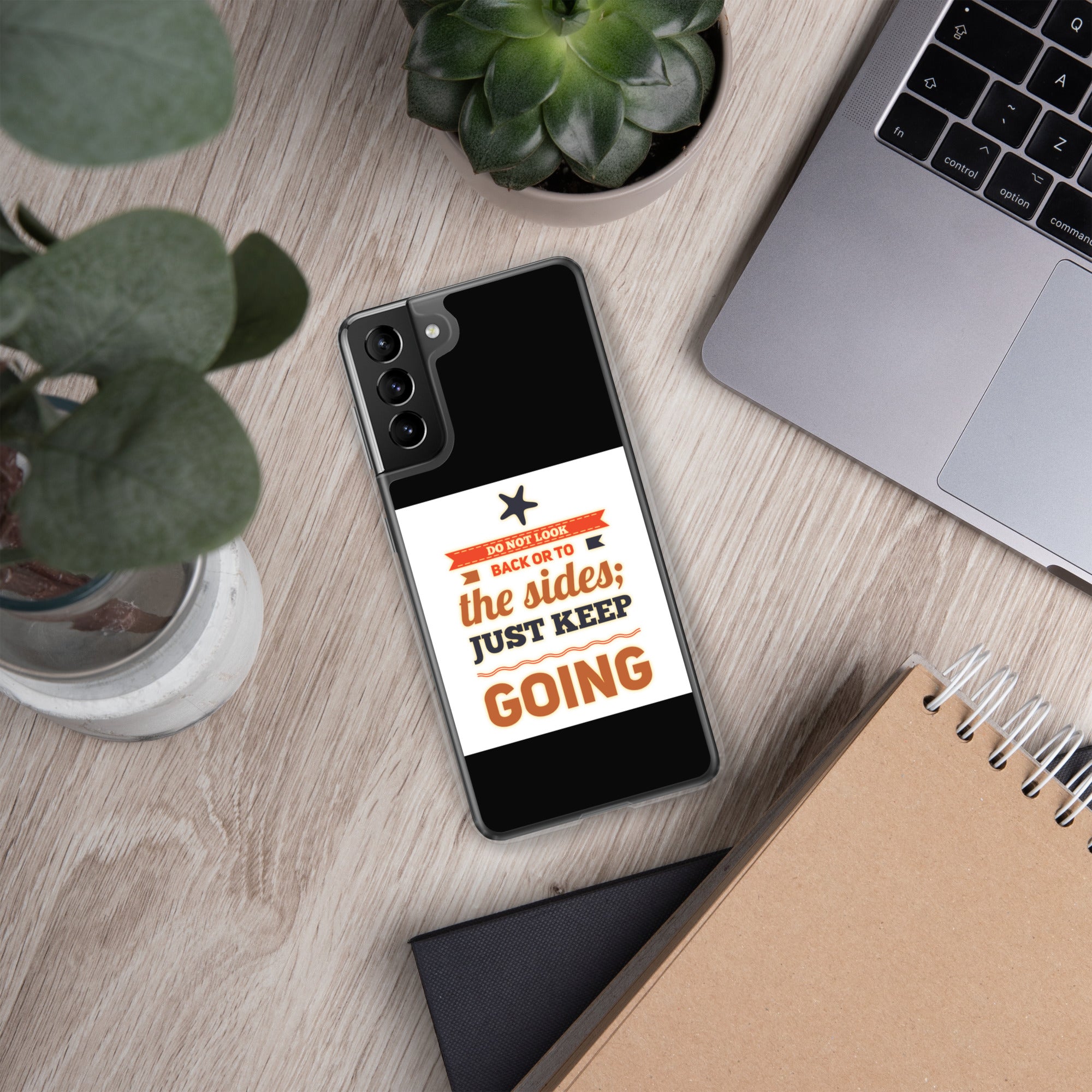 GloWell Designs - Samsung Case - Motivational Quote - Just Keep Going - GloWell Designs