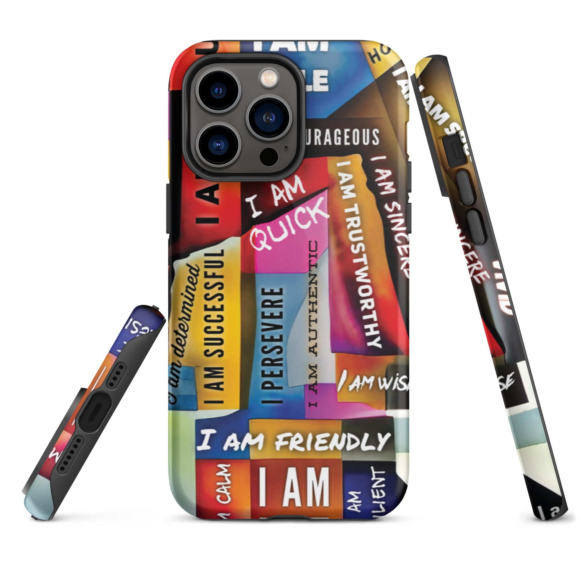 GloWell Designs - Tough iPhone Case - Affirmation Quote - I Am