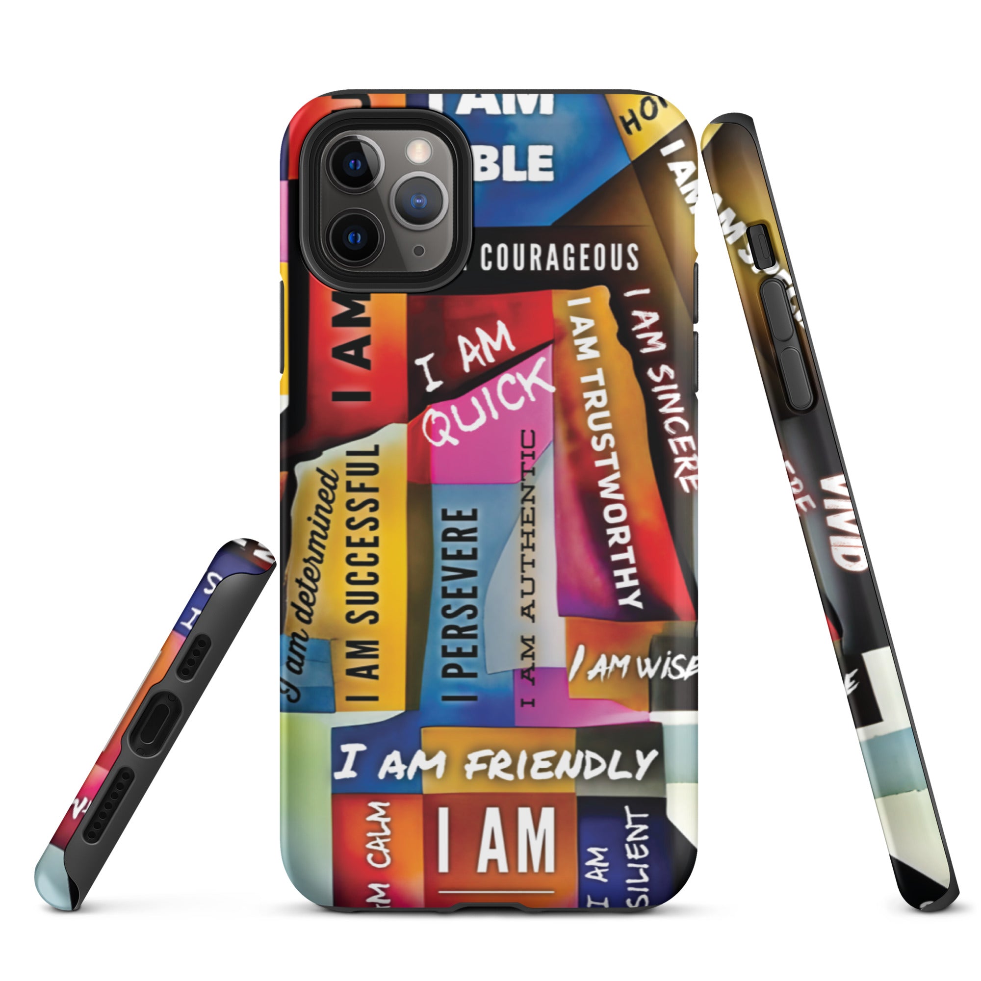 GloWell Designs - Tough iPhone Case - Affirmation Quote - I Am