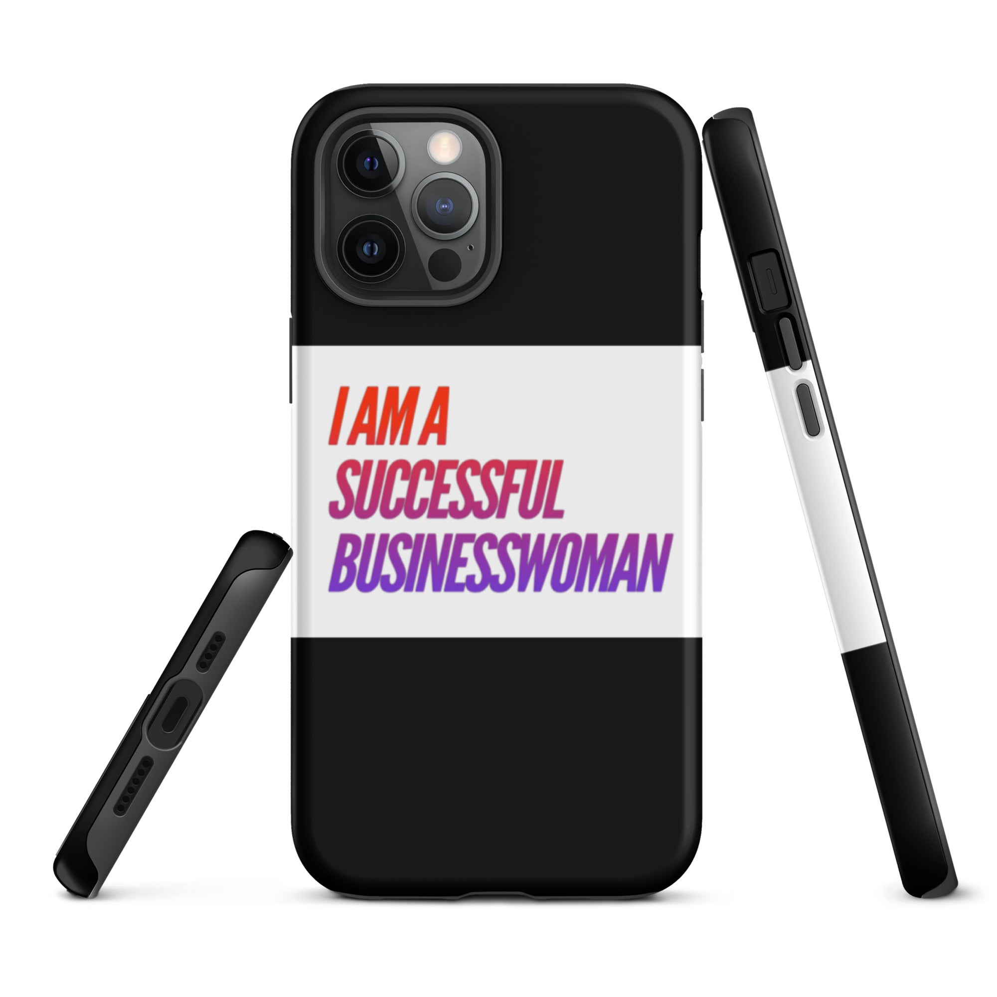 GloWell Designs - Tough iPhone case - Affirmation Quote - I Am A Successful Businesswoman - GloWell Designs
