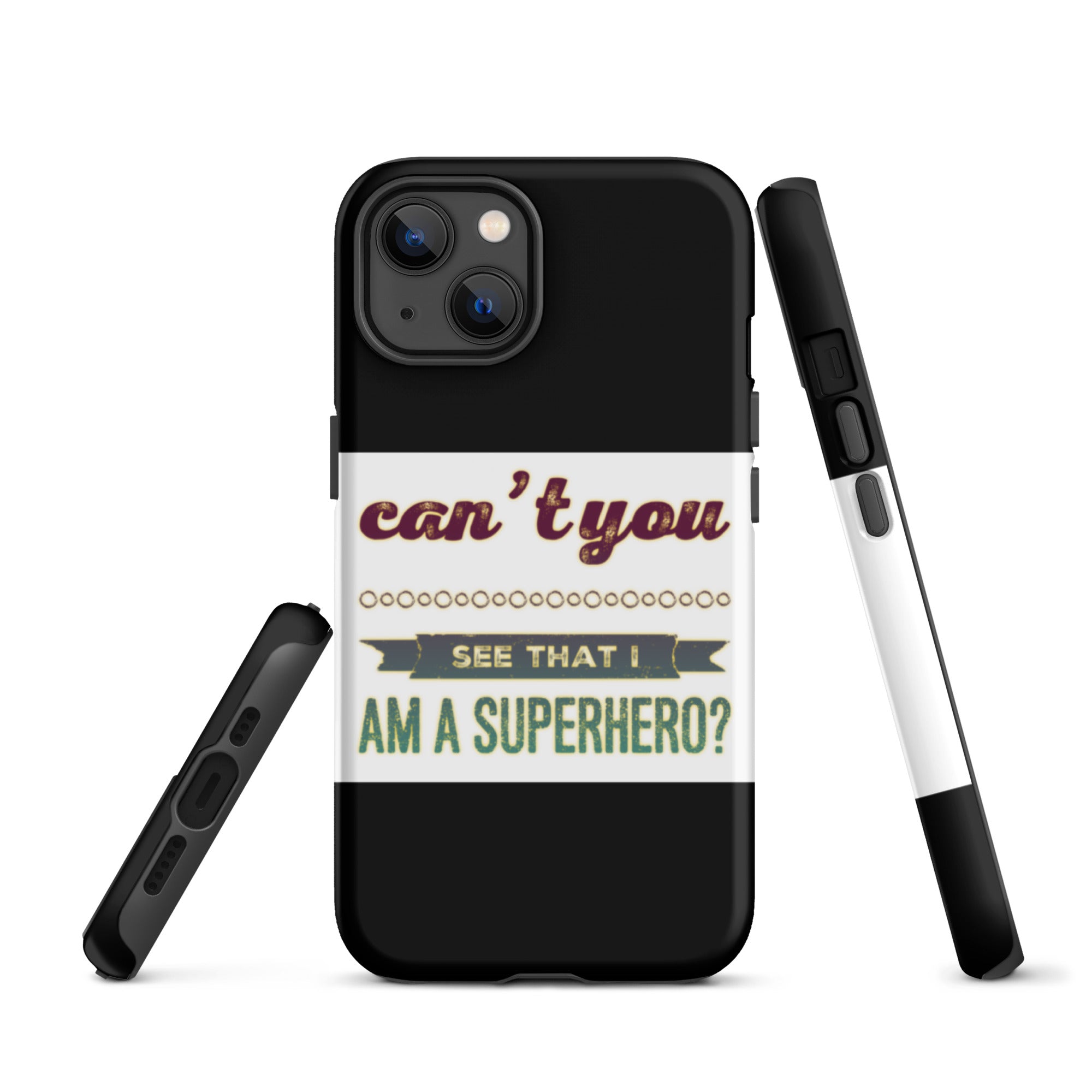 GloWell Designs - Tough iPhone Case - Affirmation Quote - I Am a Superhero - GloWell Designs