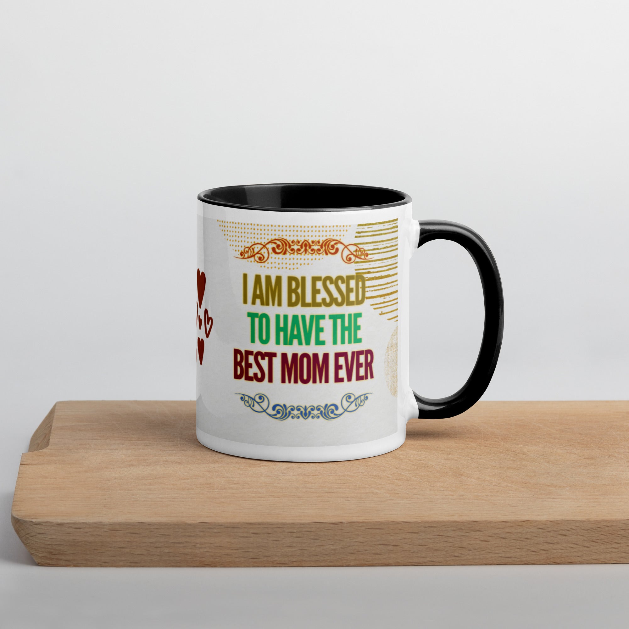 GloWell Designs - Mug with Color Inside - Affirmation Quote - Gift - Best Mom Ever - GloWell Designs